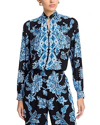 Elie Tahari The Skylar Printed Blouse
