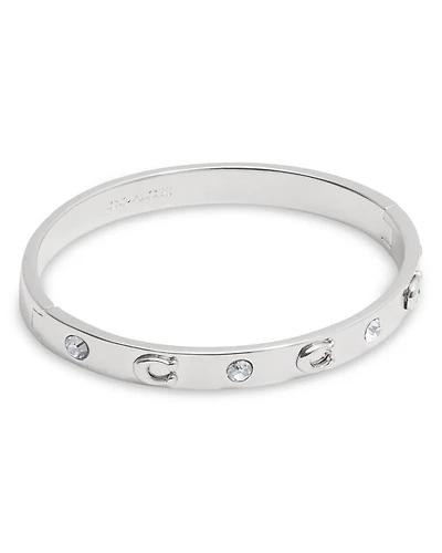 Signature Stone Sculpted C Bangle Bracelet