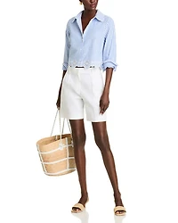 Eyelet Stripe Poplin Button Down Shirt - Exclusive