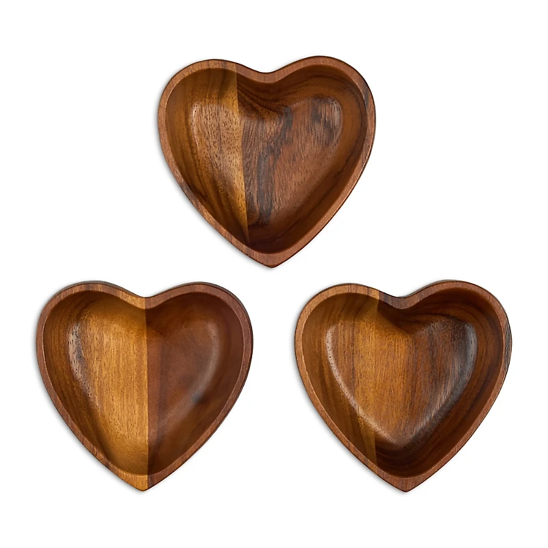 Nambe Eat Your Heart Out Small Bowls, Set of 3