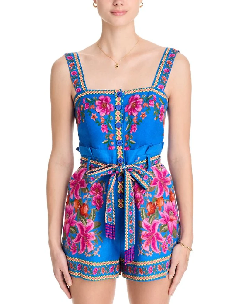 Summer Fruit Scarf Romper - Exclusive
