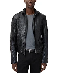 John Varvatos Ansel Crinkle Leather Jacket