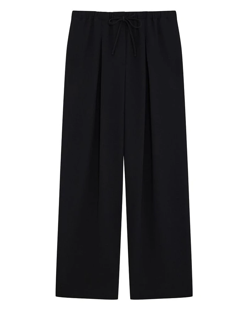 Pleated Drawstring Pants