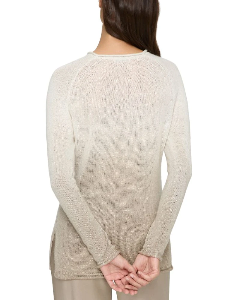 Cashmere Sequinned Ombré Sweater