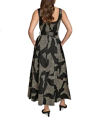 Printed Square Neck Maxi Dress