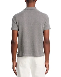 Houndstooth Cotton Knit Polo Shirt - Exclusive