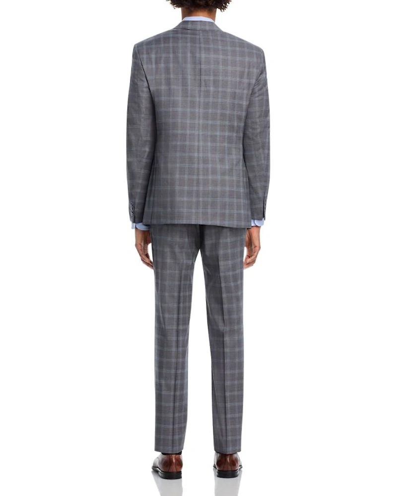 New York Plaid Regular Fit Suit