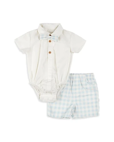 Boys' Poplin Shirt & Checkered Shorts - Baby