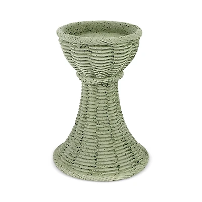 Vietri Casa Gray Large Candle Stick