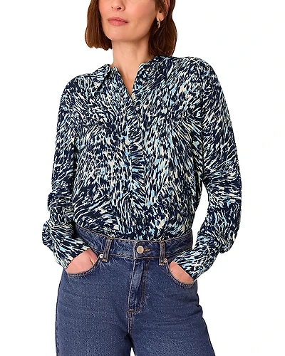 Whistles Leopard Swirl Print Shirt