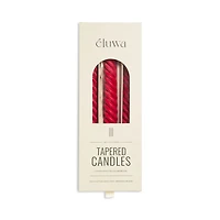 Molua Tapered Swirl Candles, Set of 3