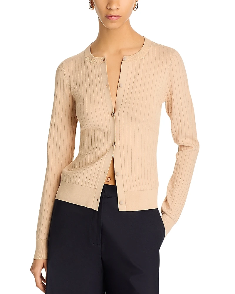 Rosetta Getty Crewneck Cardigan Sweater