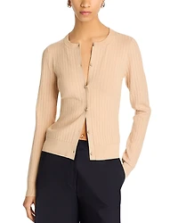 Rosetta Getty Crewneck Cardigan Sweater