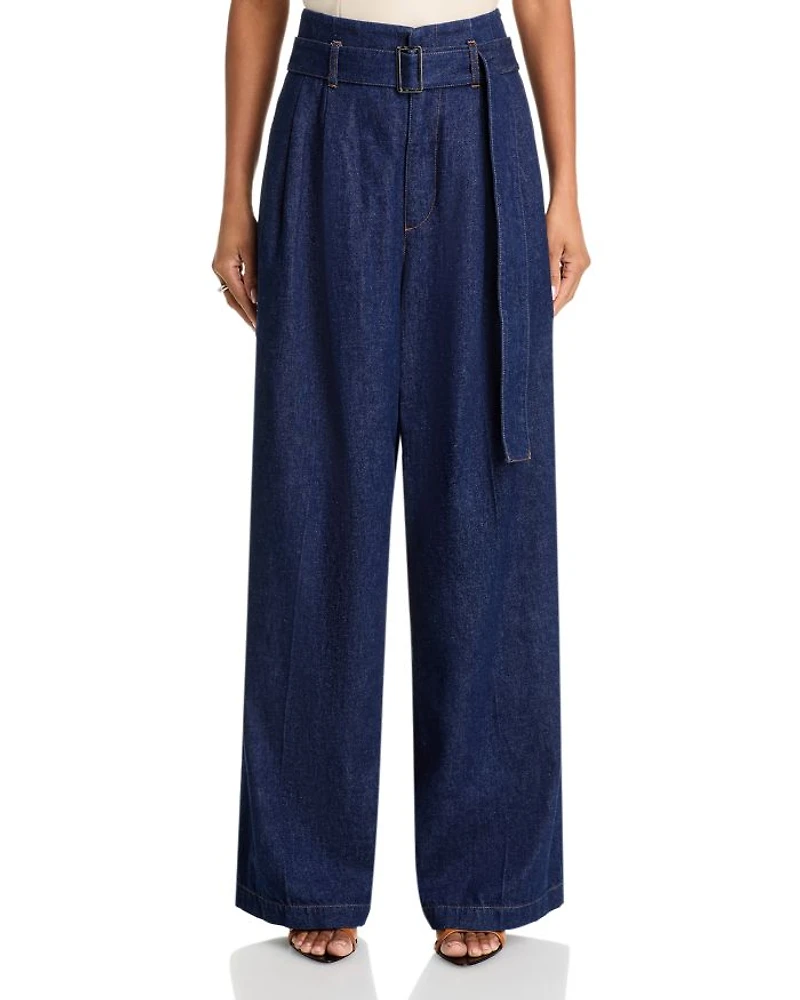 The Paper Bag High Rise Trouser Jeans Rinse