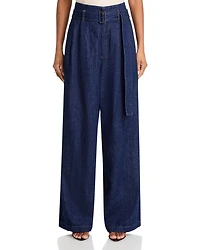 The Paper Bag High Rise Trouser Jeans Rinse