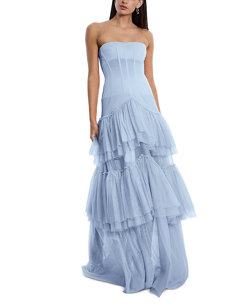 Bcbg Strapless Corset Gown