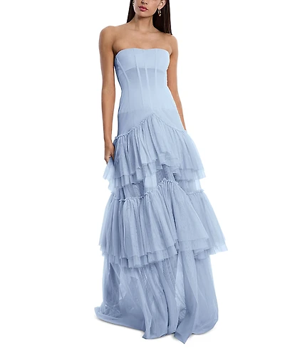 Bcbg Strapless Corset Gown