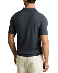 Maxwell Short Sleeve Half Zip Merino Wool Polo