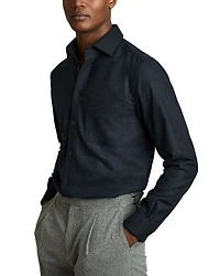 Crawford Long Sleeve Button Up Twin Pocket Overshirt