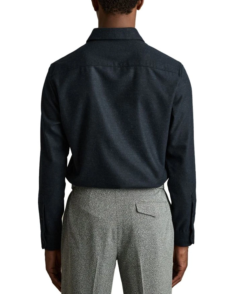 Crawford Long Sleeve Button Up Twin Pocket Overshirt