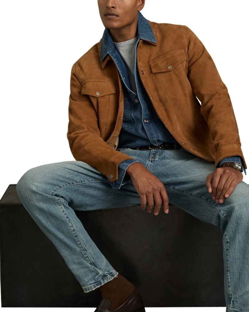 Tore Long Sleeve Denim Overshirt