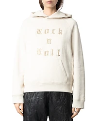 Zadig & Voltaire Georgy Rock N Roll Embroidery Graphic Hoodie