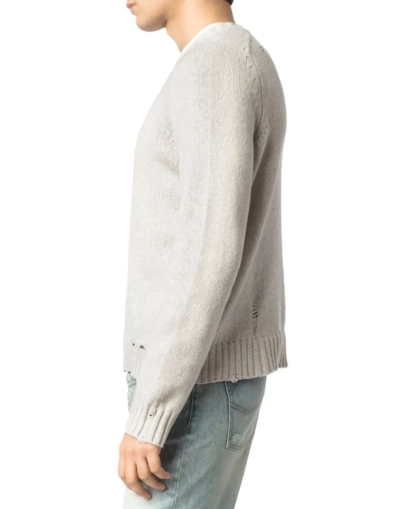 Jordan Merino Wool Destructed Sweater