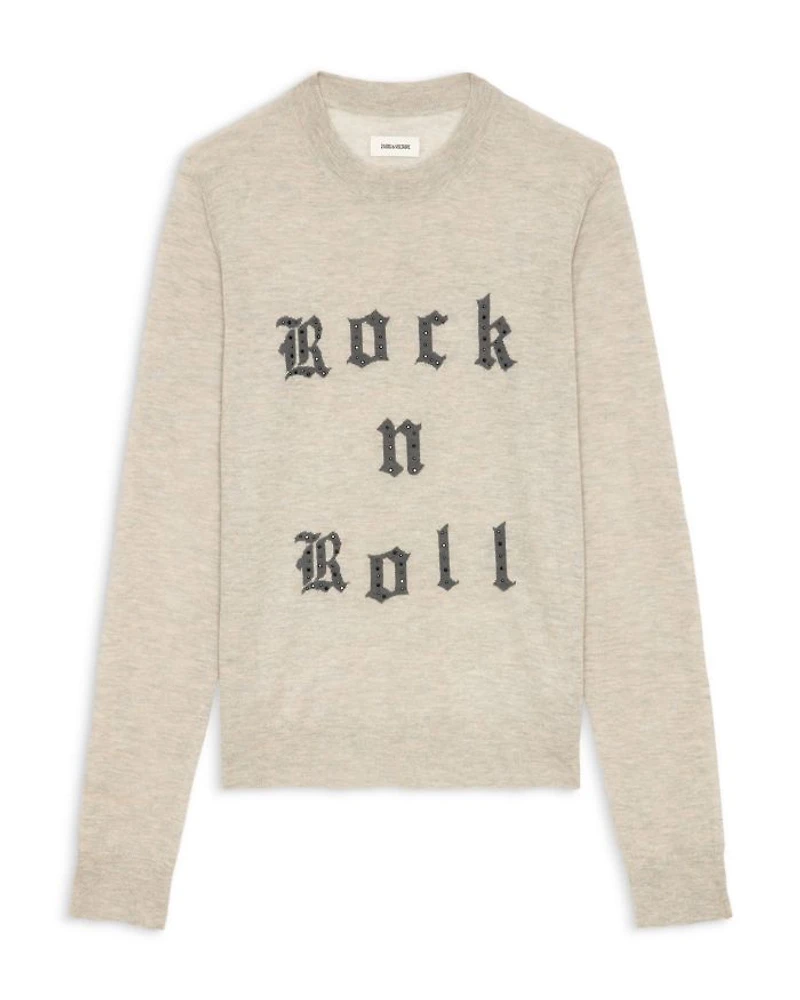 Ivy Rock N Roll Graphic Cashmere Sweater