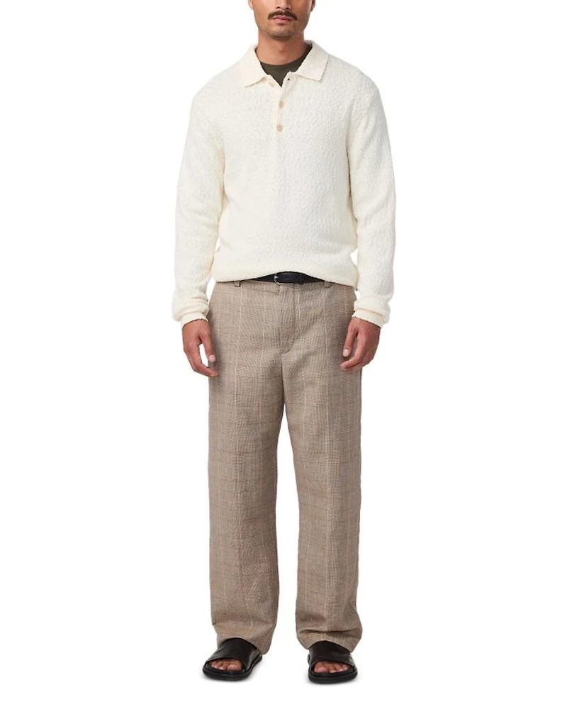 Randy Long Sleeve Boucle Polo Shirt