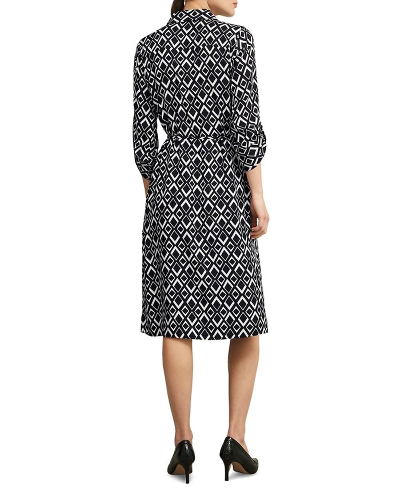 Cali Printed Button Front Dress