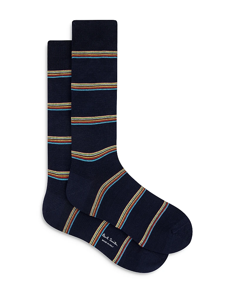Paul Smith Signature Block Stripe Crew Socks
