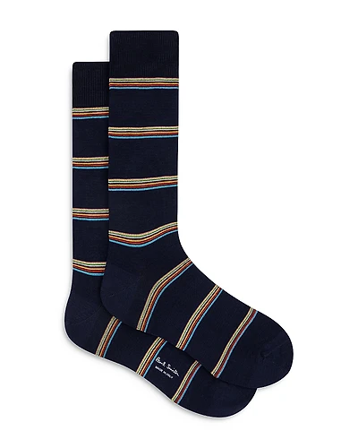 Paul Smith Signature Block Stripe Crew Socks