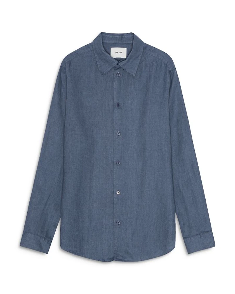 Enzo Regular Fit Linen Shirt