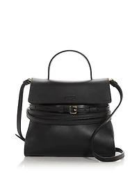 Moschino Tie Me Leather Shoulder Bag