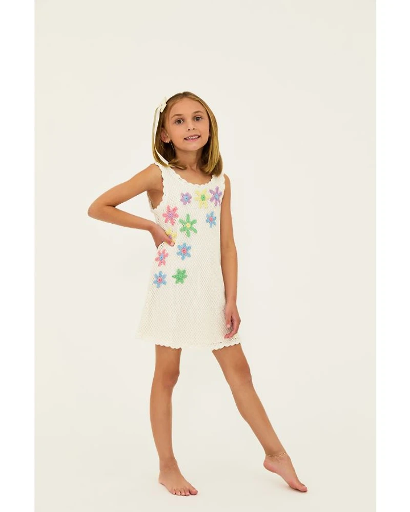 Girls' Little Diana Crochet Coverup Dress - Kid, Big Kid