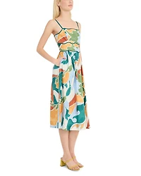 Waistband Midi Dress