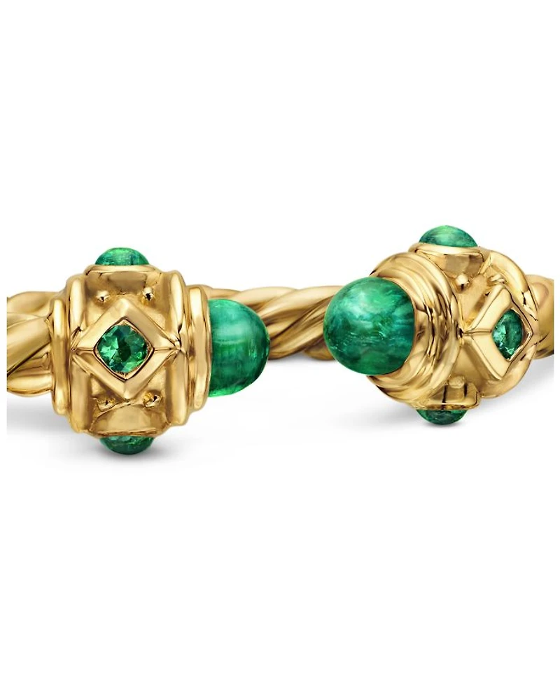 18K Yellow Gold Renaissance Emerald Ring