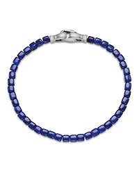 Men's Spiritual Beads Cushion Bracelet with Lapis Lazuli