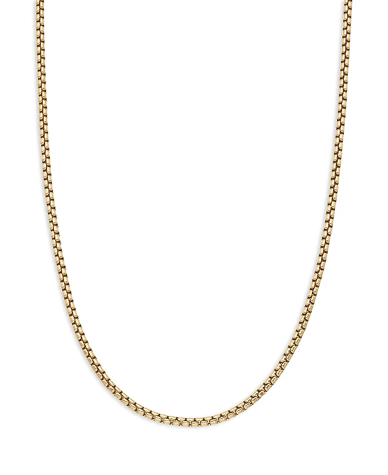 David Yurman 18K Yellow Gold Small Box Chain Necklace, 18