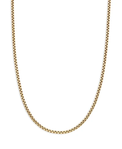 David Yurman 18K Yellow Gold Small Box Chain Necklace, 18