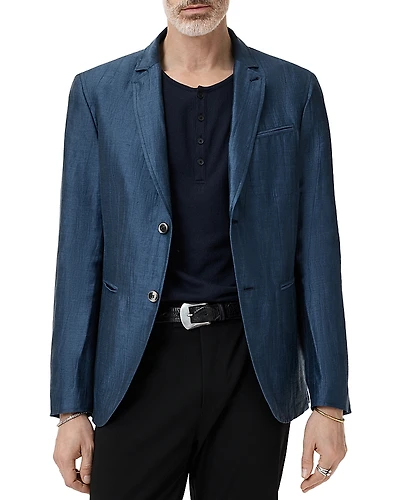 John Varvatos Allen Linen Blend Slim Fit Jacket