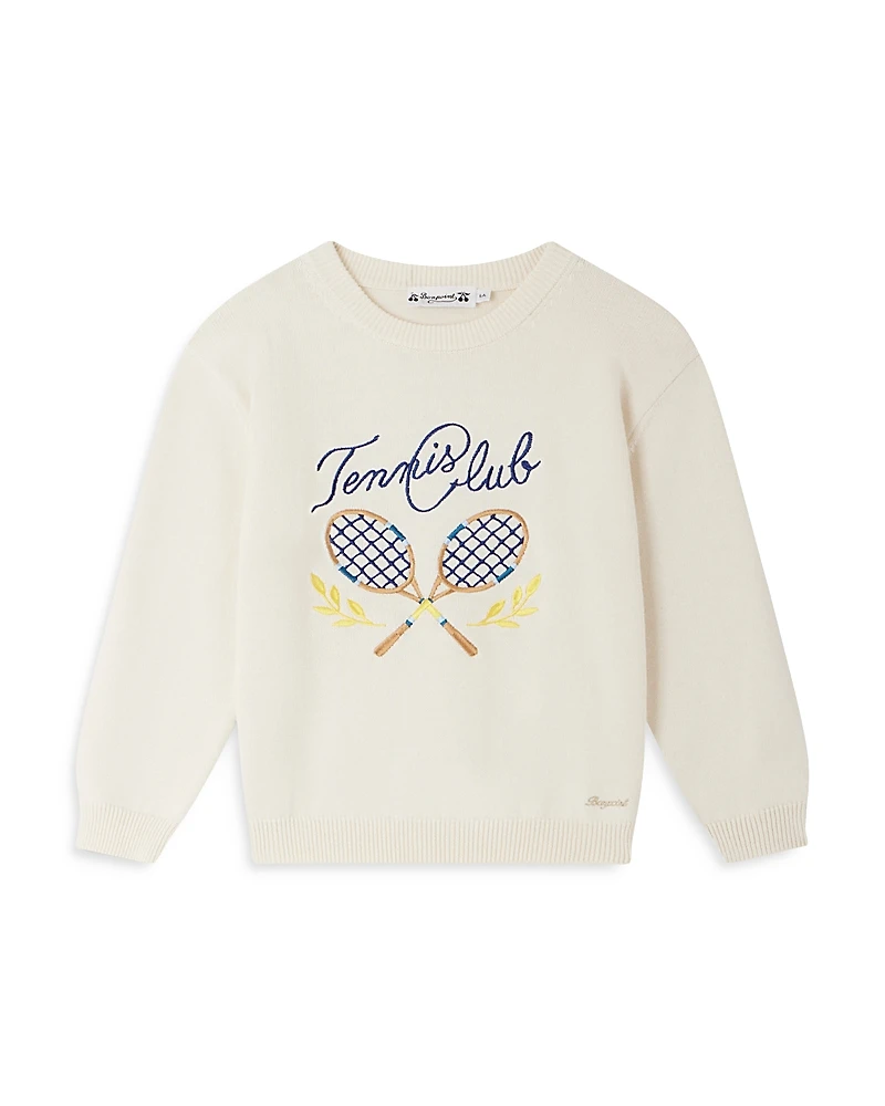 Bonpoint Boys' Elivir Embroidered Sweater - Little Kid, Big Kid