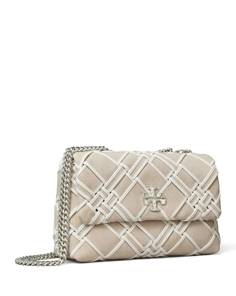 Kira Woven Canvas Small Convertible Shoulder Bag