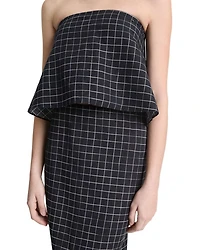 Trellis Plaid Pencil Skirt