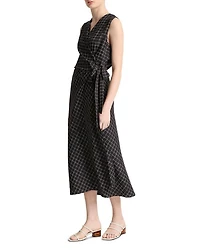 Trellis Plaid Sleeveless Dress