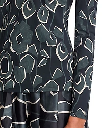 Cubist Turtleneck Top
