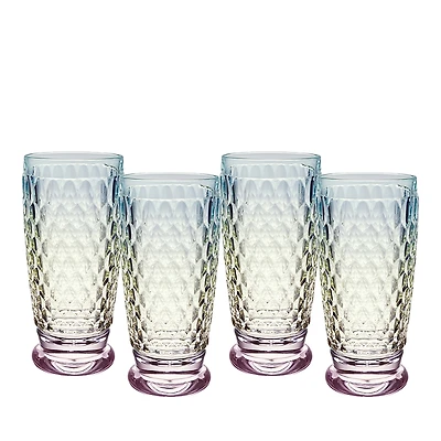 Villeroy & Boch Boston Pearl Crystal Highball Glasses, Set of 4