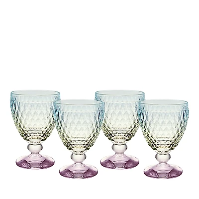 Villeroy & Boch Boston Pearl Crystal Red Wine Glasses, Set of 4