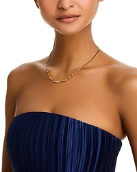 Scattered Diamond Station Necklace in 14K Yellow Gold, 1.0 ct. t.w.