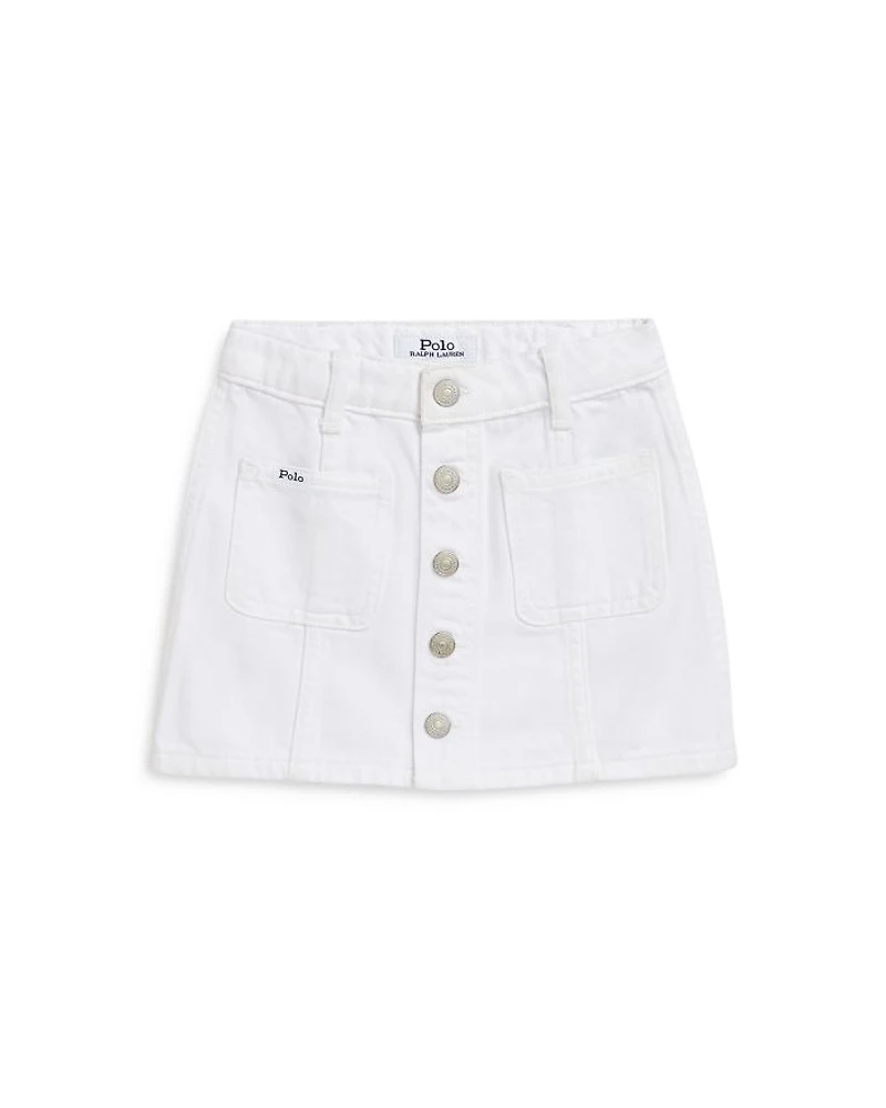 Girls' Cotton Denim Skirt - Little Kid